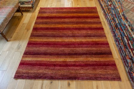 Hand-Knotted Afghan Khyber Rug From Afghanistan