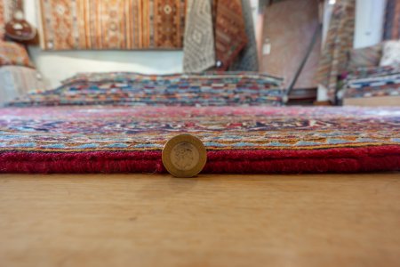 Hand-Knotted Kashan Rug From Iran (Persian)