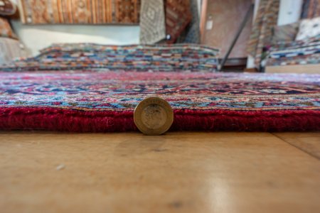 Hand-Knotted Kashan Rug From Iran (Persian)