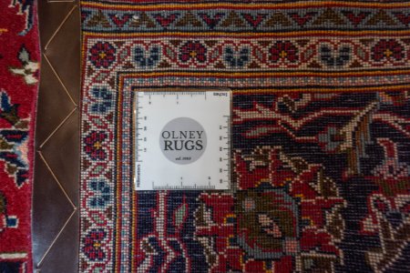 Hand-Knotted Kashan Rug From Iran (Persian)