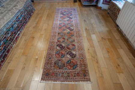 Hand-Knotted Ersari Runner From Pakistan