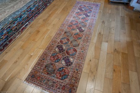 Hand-Knotted Ersari Runner From Pakistan