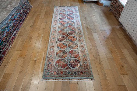 Hand-Knotted Ersari Runner From Pakistan