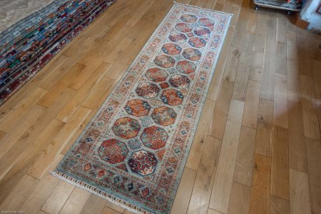 Hand-Knotted Ersari Runner From Pakistan