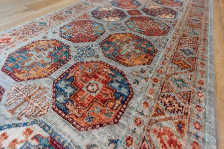 Hand-Knotted Ersari Runner From Pakistan