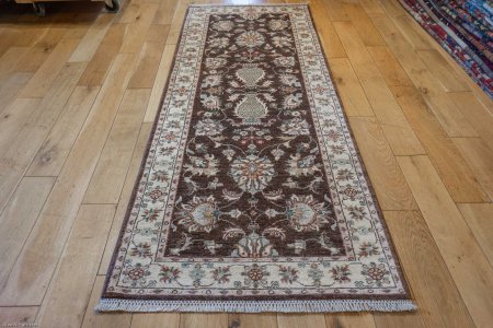 Hand-Knotted Ziegler Runner From Afghanistan