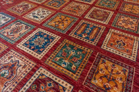Hand-Knotted Afghan Bahtiar  Rug From Afghanistan