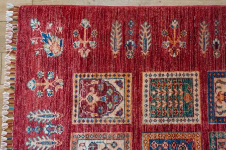 Hand-Knotted Afghan Bahtiar  Rug From Afghanistan