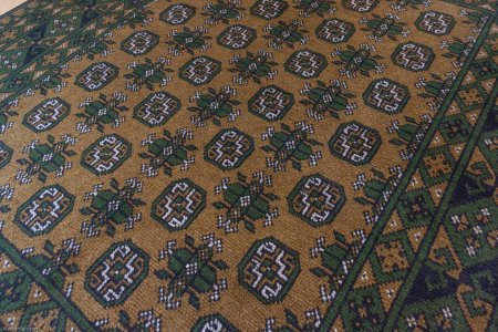 Hand-Knotted Aqcha Rug From Afghanistan