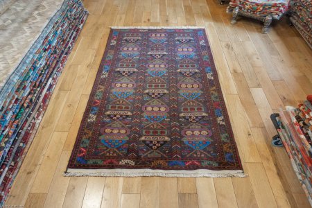 Hand-Knotted Baluch War Rug From Afghanistan