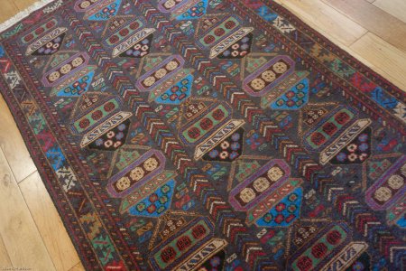 Hand-Knotted Baluch War Rug From Afghanistan