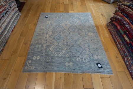 Hand-Made Mazar Kilim From Afghanistan