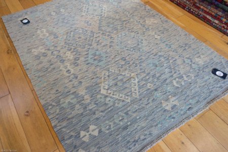 Hand-Made Mazar Kilim From Afghanistan