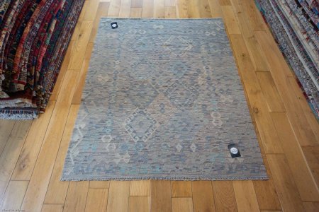 Hand-Made Mazar Kilim From Afghanistan