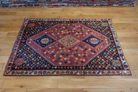 Hand-Knotted Qashgai Rug From Iran (Persian)