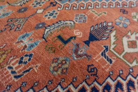 Hand-Knotted Kashkouli Rug From Iran (Persian)