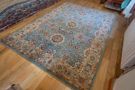 Hand-Knotted Sultanabad Rug From Afghanistan