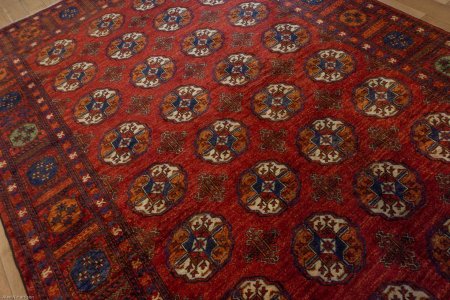 Hand-Knotted Ersari Rug From Pakistan