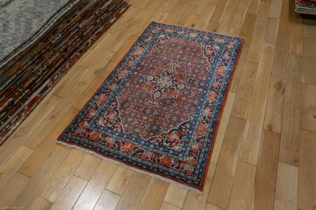 Hand-Knotted Bidjar Rug From Iran (Persian)