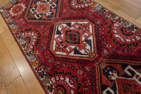 Hand-Knotted Qashgai Rug From Iran (Persian)