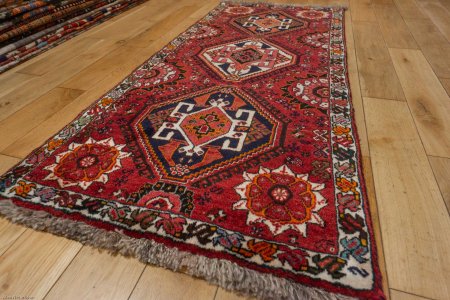 Hand-Knotted Qashgai Rug From Iran (Persian)