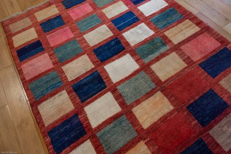 Hand-Knotted Gabbeh Rug From Iran (Persian)