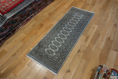 Hand-Knotted Bokhara Runner From Pakistan