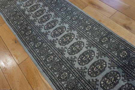 Hand-Knotted Bokhara Runner From Pakistan