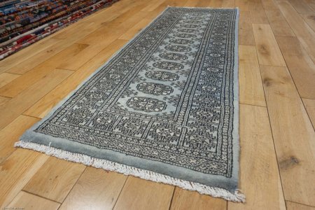 Hand-Knotted Bokhara Runner From Pakistan
