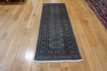 Hand-Knotted Bokhara Runner From Pakistan