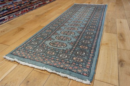 Hand-Knotted Bokhara Runner From Pakistan