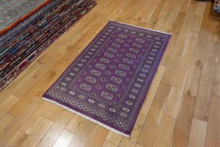 Hand-Knotted Bokhara Rug From Pakistan