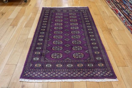 Hand-Knotted Bokhara Rug From Pakistan