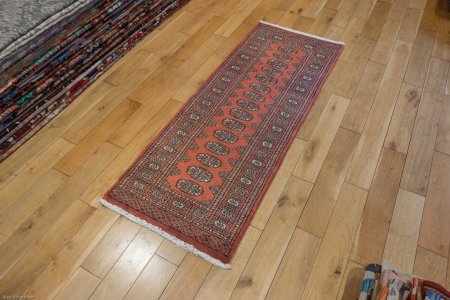 Hand-Knotted Bokhara Runner From Pakistan