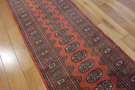 Hand-Knotted Bokhara Runner From Pakistan