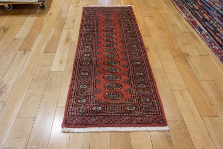 Hand-Knotted Bokhara Runner From Pakistan