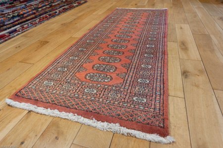 Hand-Knotted Bokhara Runner From Pakistan