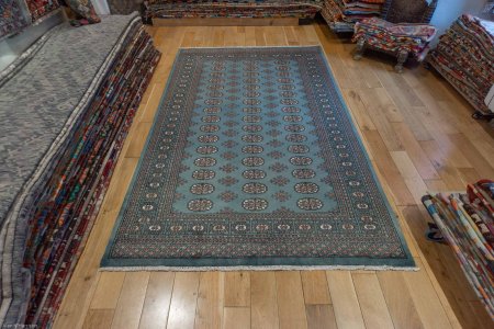 Hand-Knotted Bokhara Rug From Pakistan