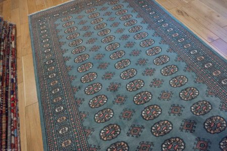 Hand-Knotted Bokhara Rug From Pakistan