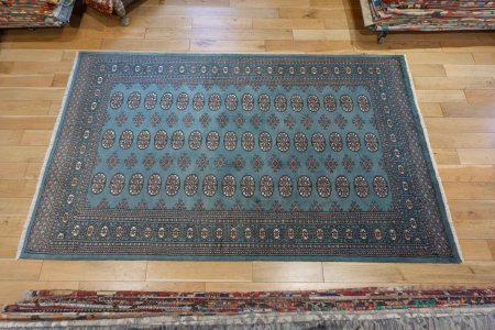 Hand-Knotted Bokhara Rug From Pakistan