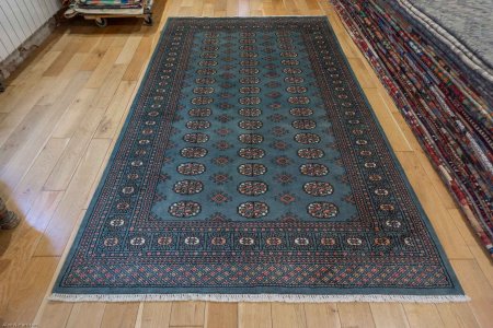 Hand-Knotted Bokhara Rug From Pakistan