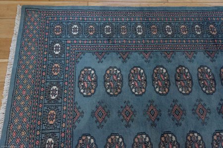 Hand-Knotted Bokhara Rug From Pakistan