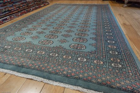 Hand-Knotted Bokhara Rug From Pakistan