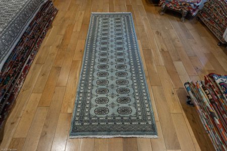 Hand-Knotted Bokhara Runner From Pakistan