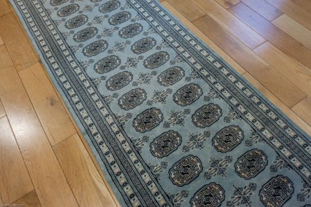 Hand-Knotted Bokhara Runner From Pakistan