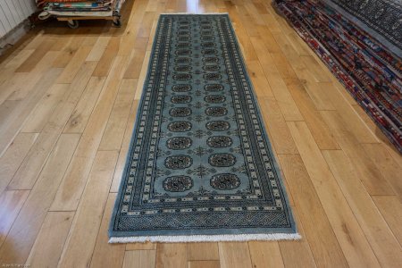 Hand-Knotted Bokhara Runner From Pakistan