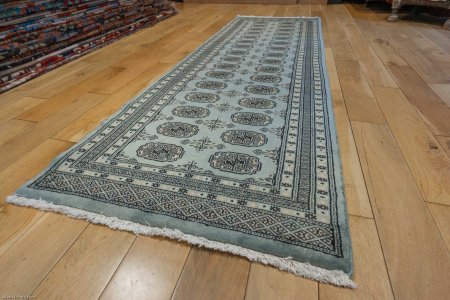 Hand-Knotted Bokhara Runner From Pakistan