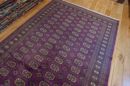 Hand-Knotted Bokhara Rug From Pakistan