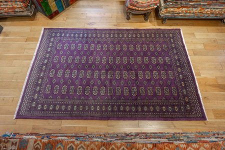 Hand-Knotted Bokhara Rug From Pakistan