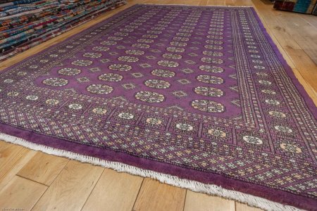 Hand-Knotted Bokhara Rug From Pakistan